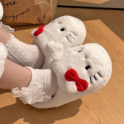 Hello Kitty Plush Slippers